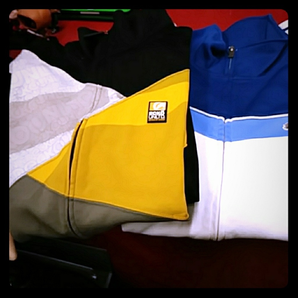 2 Marc Ecko Zippered Sweat Jackets Size Large